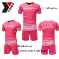 2017 neueste Polyester Fußball Jersey Trikot Fußball einheitliche Sublimation Fußball Jersey billig Großhandel